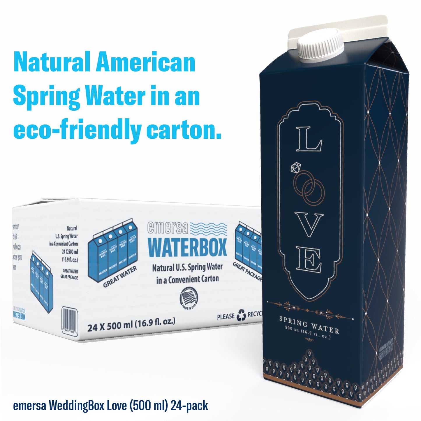 emersa WaterBox Wedding Love